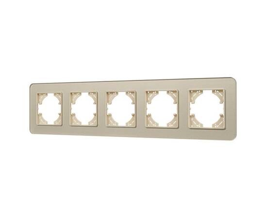Рамка на 5 постов стеклянная Arlight FRM-OMALI-GS-5-GD 049707