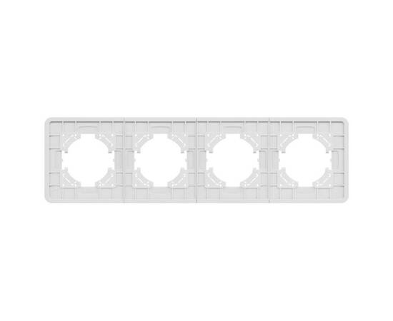 Рамка на 4 поста стеклянная Arlight FRM-OMALI-SFGS-4-WH 049716, изображение 2