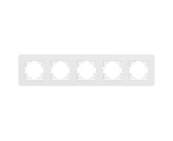 Рамка на 5 постов стеклянная Arlight FRM-OMALI-SFGS-5-WH 049720, изображение 3