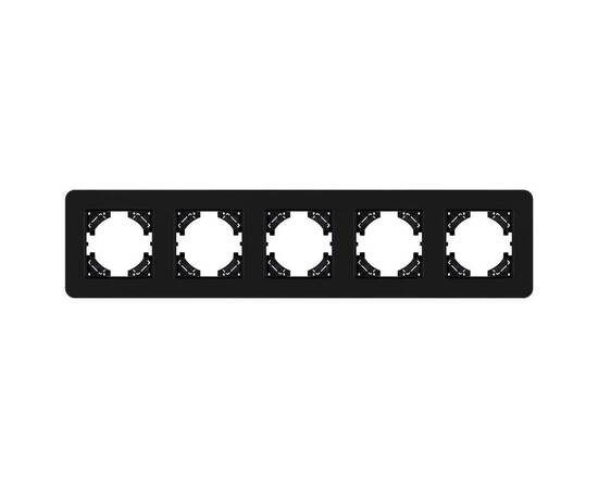 Рамка на 5 постов стеклянная Arlight FRM-OMALI-SFGS-5-BK 049721, изображение 3