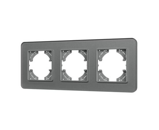 Рамка на 3 поста стеклянная Arlight FRM-OMALI-SFGS-3-GR 049714