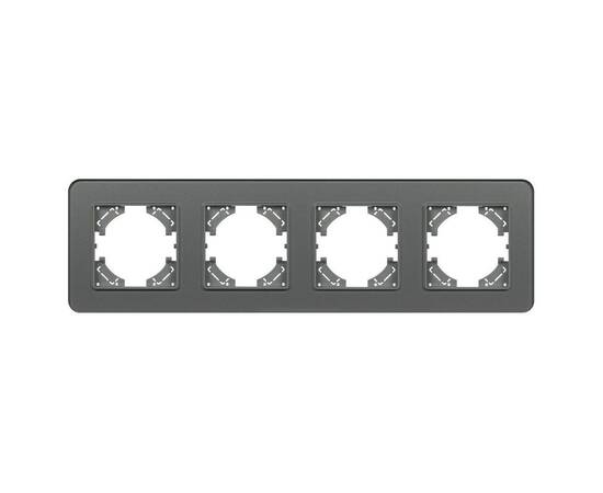 Рамка на 4 поста стеклянная Arlight FRM-OMALI-SFGS-4-GR 049718, изображение 3