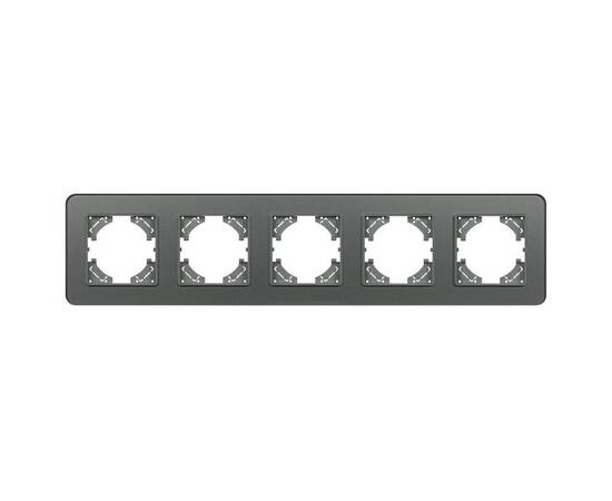 Рамка на 5 постов стеклянная Arlight FRM-OMALI-SFGS-5-GR 049722, изображение 2
