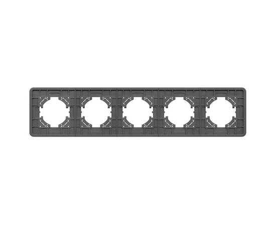 Рамка на 5 постов стеклянная Arlight FRM-OMALI-SFGS-5-GR 049722, изображение 3
