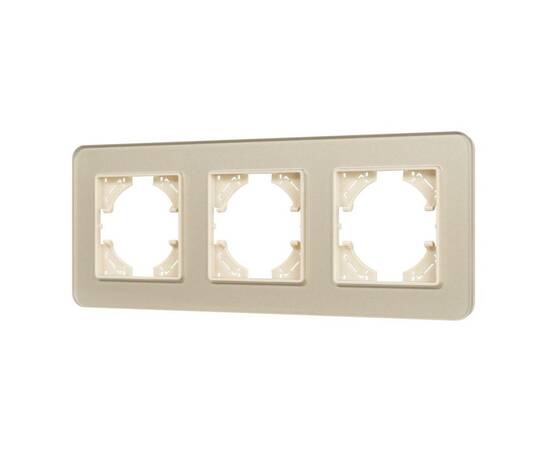 Рамка на 3 поста стеклянная Arlight FRM-OMALI-SFGS-3-GD 049715