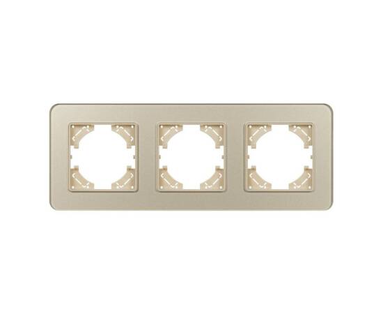 Рамка на 3 поста стеклянная Arlight FRM-OMALI-SFGS-3-GD 049715, изображение 3