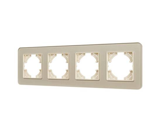 Рамка на 4 поста стеклянная Arlight FRM-OMALI-SFGS-4-GD 049719