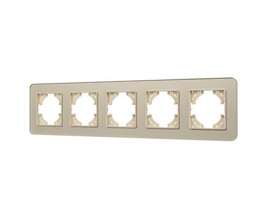 Рамка на 5 постов стеклянная Arlight FRM-OMALI-SFGS-5-GD 049723