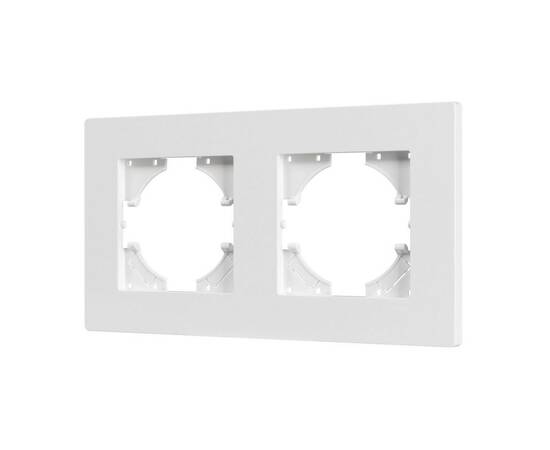 Рамка на 2 поста пластиковая Arlight FRM-PERIO-PL-2-WH 049750