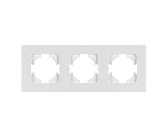 Рамка на 3 поста пластиковая Arlight FRM-PERIO-PL-3-WH 049754, изображение 2