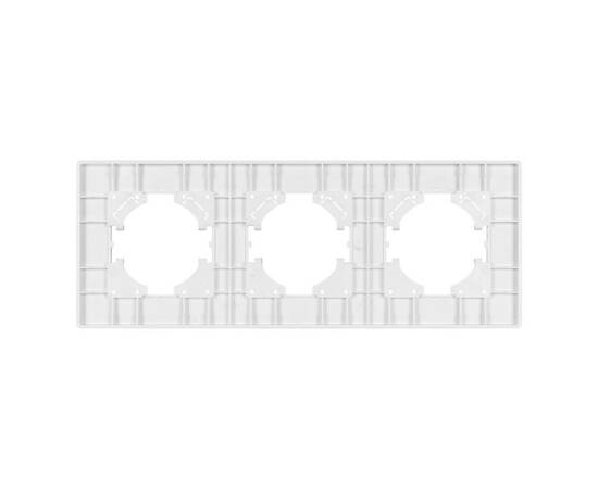 Рамка на 3 поста пластиковая Arlight FRM-PERIO-PL-3-WH 049754, изображение 3