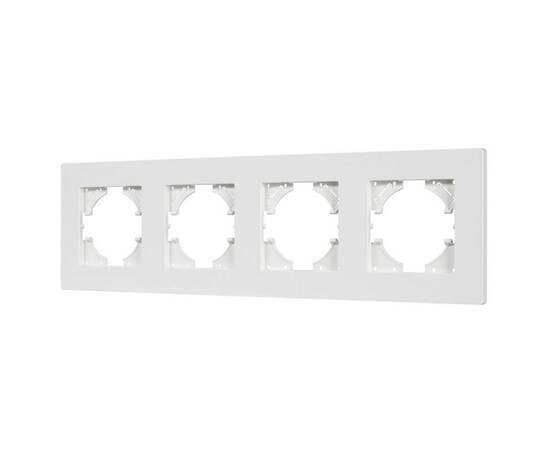 Рамка на 4 поста пластиковая Arlight FRM-PERIO-PL-4-WH 049758