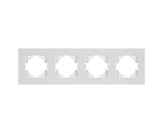 Рамка на 4 поста пластиковая Arlight FRM-PERIO-PL-4-WH 049758, изображение 2