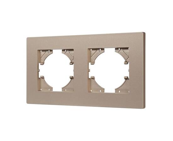 Рамка на 2 поста пластиковая Arlight FRM-PERIO-PL-2-GD 049753