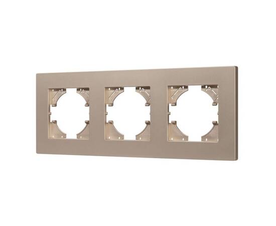Рамка на 3 поста пластиковая Arlight FRM-PERIO-PL-3-GD 049757