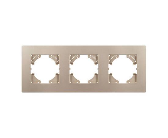 Рамка на 3 поста пластиковая Arlight FRM-PERIO-PL-3-GD 049757, изображение 3