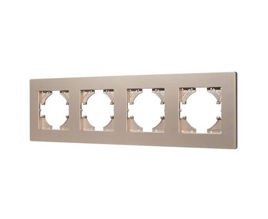 Рамка на 4 поста пластиковая Arlight FRM-PERIO-PL-4-GD 049761
