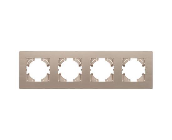 Рамка на 4 поста пластиковая Arlight FRM-PERIO-PL-4-GD 049761, изображение 2