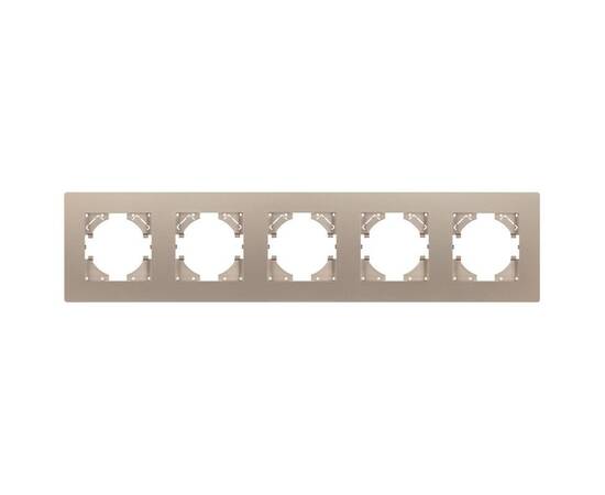 Рамка на 5 постов пластиковая Arlight FRM-PERIO-PL-5-GD 049765, изображение 3