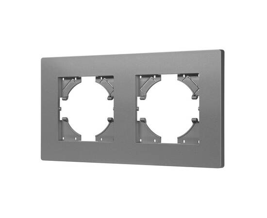 Рамка на 2 поста пластиковая Arlight FRM-PERIO-PL-2-GR 049752