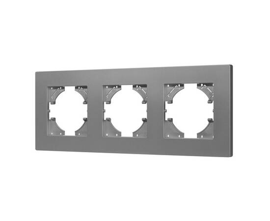 Рамка на 3 поста пластиковая Arlight FRM-PERIO-PL-3-GR 049756