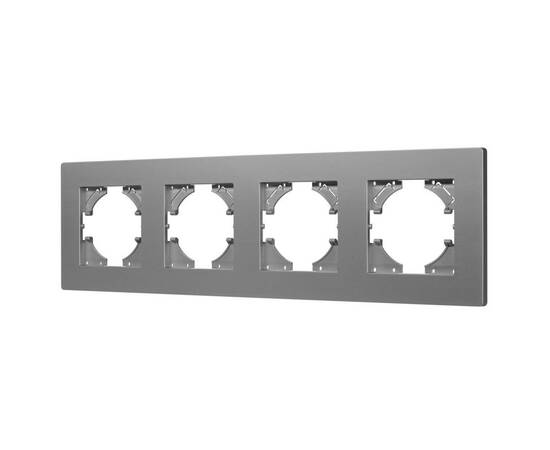 Рамка на 4 поста пластиковая Arlight FRM-PERIO-PL-4-GR 049760