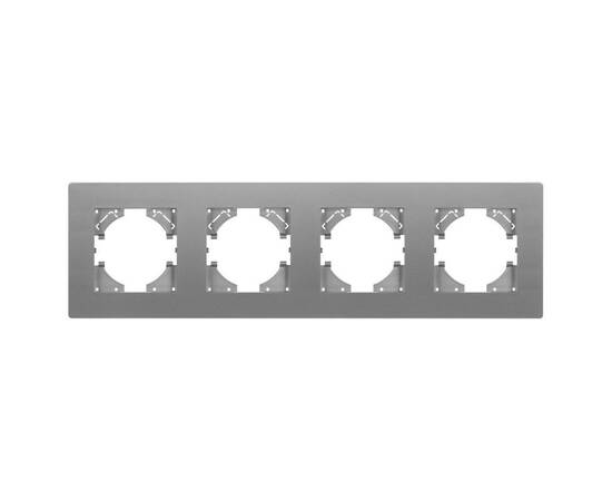 Рамка на 4 поста пластиковая Arlight FRM-PERIO-PL-4-GR 049760, изображение 2