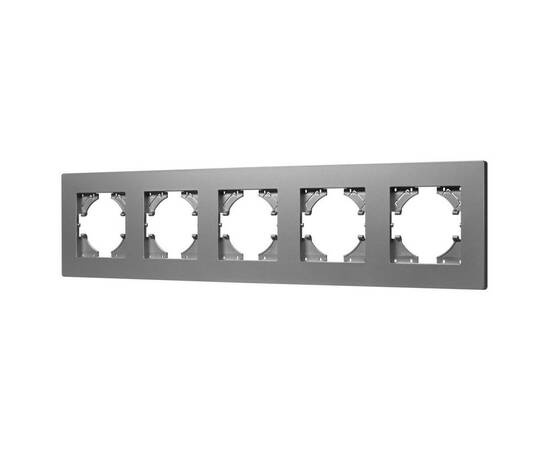 Рамка на 5 постов пластиковая Arlight FRM-PERIO-PL-5-GR 049764