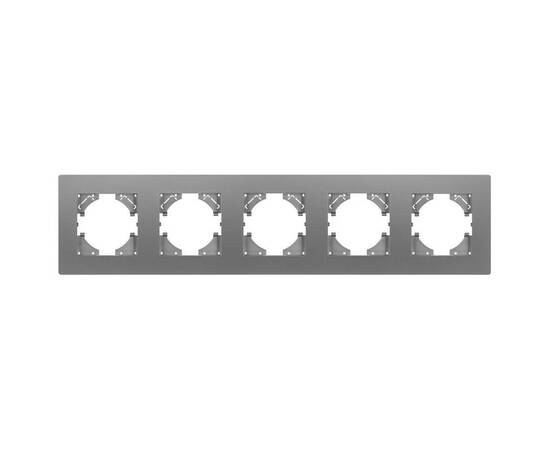 Рамка на 5 постов пластиковая Arlight FRM-PERIO-PL-5-GR 049764, изображение 2