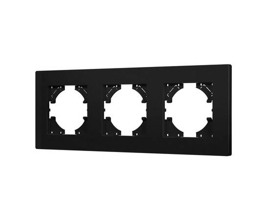 Рамка на 3 поста пластиковая Arlight FRM-PERIO-PL-3-BK 049755