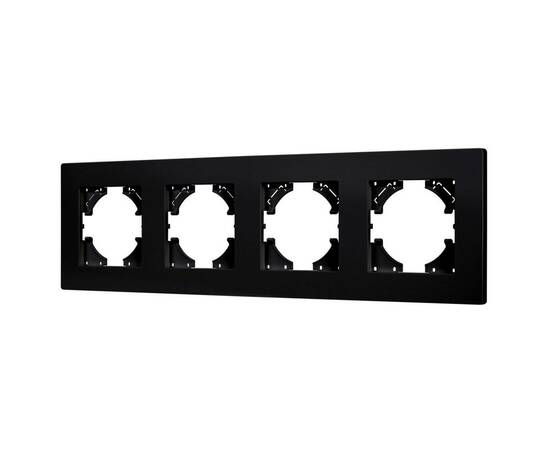 Рамка на 4 поста пластиковая Arlight FRM-PERIO-PL-4-BK 049759
