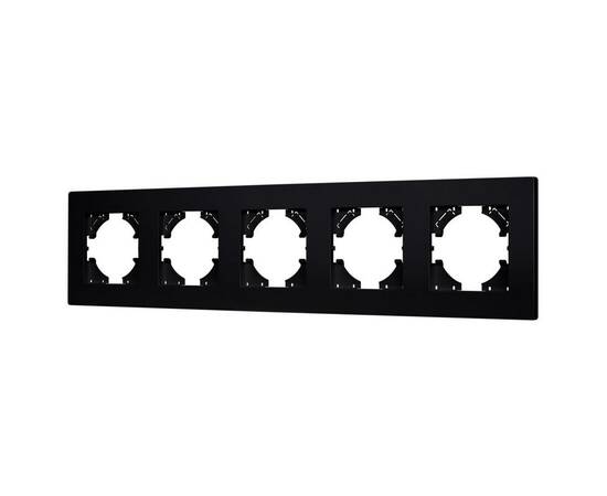 Рамка на 5 постов пластиковая Arlight FRM-PERIO-PL-5-BK 049763