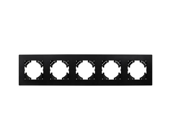 Рамка на 5 постов пластиковая Arlight FRM-PERIO-PL-5-BK 049763, изображение 3