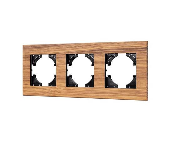 Рамка на 3 поста из натурального дерева Arlight FRM-XSILO-WD-3-SNL 051276