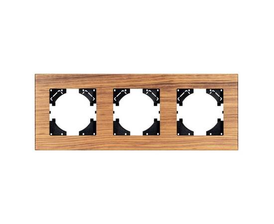 Рамка на 3 поста из натурального дерева Arlight FRM-XSILO-WD-3-SNL 051276, изображение 3