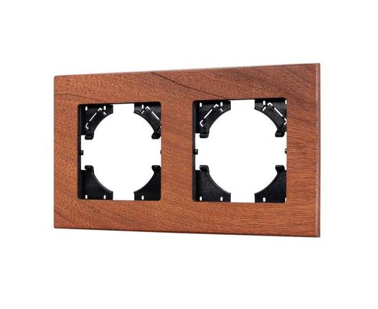 Рамка на 2 поста из натурального дерева Arlight FRM-XSILO-WD-2-NL 050871