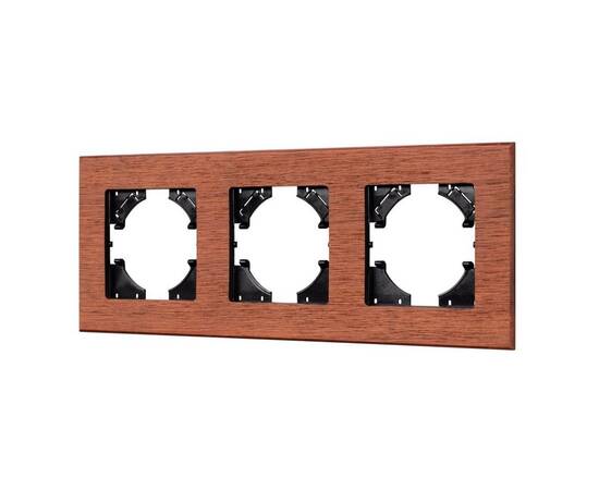 Рамка на 3 поста из натурального дерева Arlight FRM-XSILO-WD-3-NL 050873