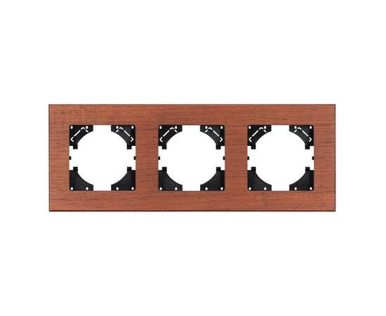 Рамка на 3 поста из натурального дерева Arlight FRM-XSILO-WD-3-NL 050873, изображение 2