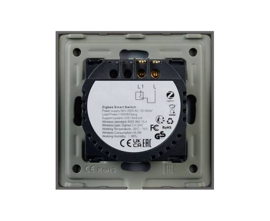 Выключатель сенсорный Arlight SWT-OMALI-S01-ZB-GR (250V, 10A, Zigbee) 050036, изображение 3