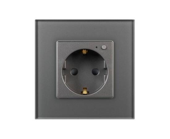Розетка электрическая с Zigbee управлением Arlight SCT-OMALI-EUZB1-PL-GR (240V, 16A, Zigbee) 050101, изображение 2