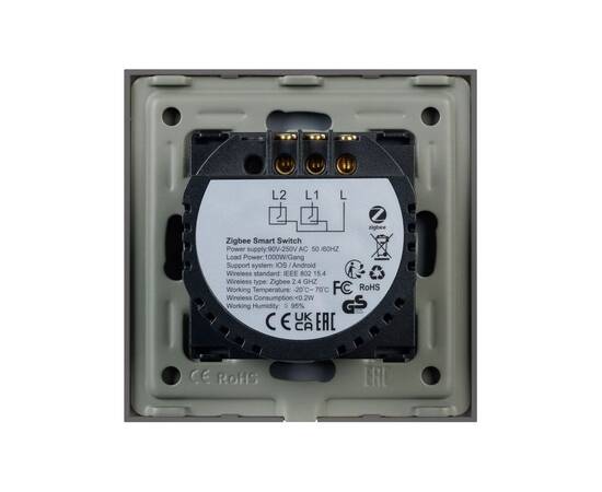 Выключатель сенсорный Arlight SWT-OMALI-S02-ZB-GR (250V, 10A, Zigbee) 050039, изображение 3