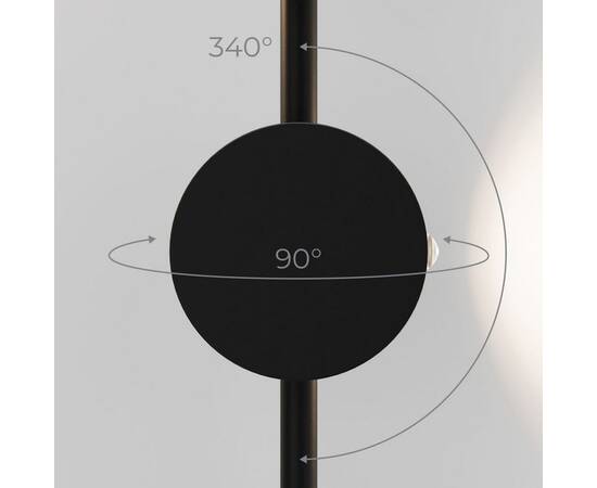 Настенный светильник Elektrostandard Illume черный (40154/LED) 4000K 4690389217043 a070995, изображение 4