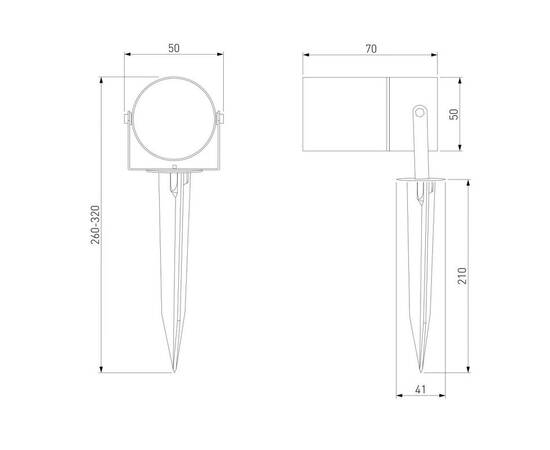Ландшафтный светильник Elektrostandard Landscape 043 FL LED черный 4690389219368 a072086, изображение 7