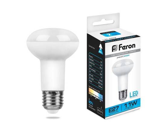 Лампа светодиодная Feron E27 11W 6400K Груша Матовая LB-463 25512