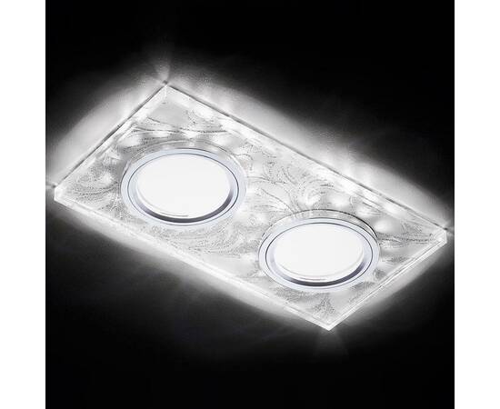 Встраиваемый светодиодный светильник Ambrella light Led S234/2 W/CH/WH, изображение 2