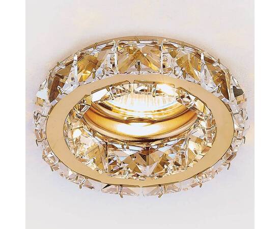 Встраиваемый светильник Ambrella light Crystal K112 CL/G, изображение 2