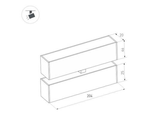 Светильник Arlight MAG-FLAT-FOLD-25-S200-6W Warm3000 034235, изображение 2