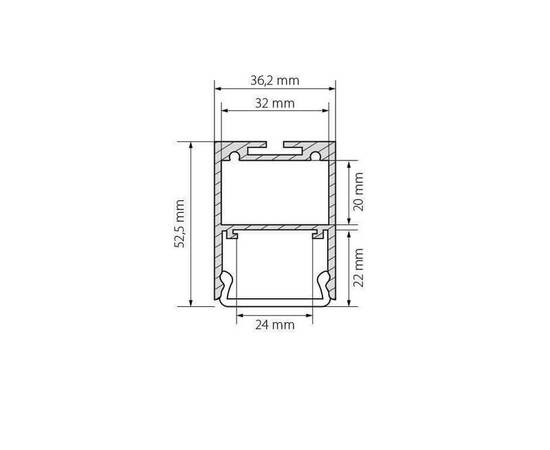 Профиль Arlight ARH-LINE-3750A-2000 ANOD 019615, изображение 2