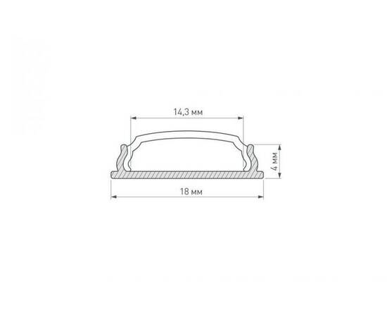 Профиль Arlight ARH-Bent-W18-2000 Anod 023087, изображение 3