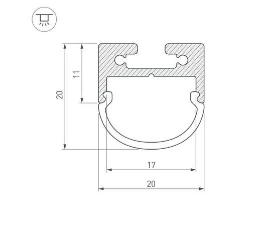 Рассеиватель Arlight SL-Line-2011-2000 Round Opal 019259, изображение 3